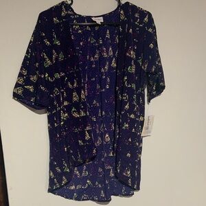 LuLaRoe Multicolor Geometric Bianka Cardigan